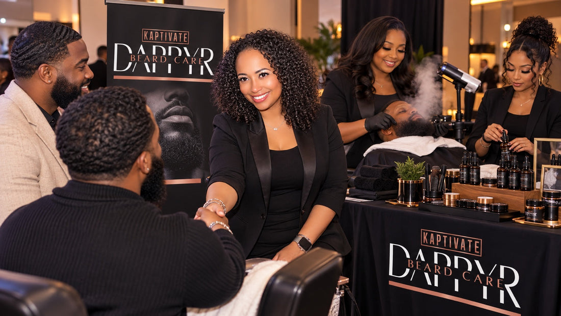 DAPPYR Lounge welcoming guests for beard care and gentle steaming